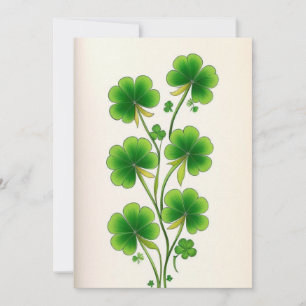 Shamrock Decoration Invitation