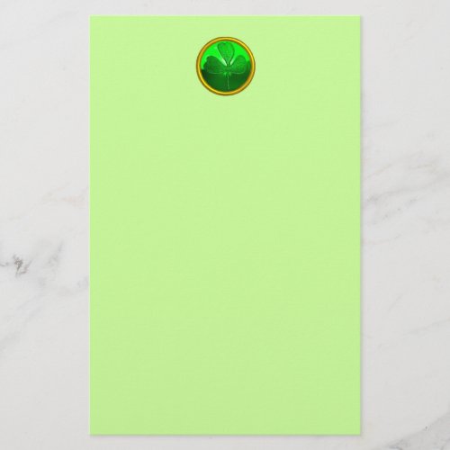 Shamrock detail from SAINT PATRICKS CELTIC HEART Stationery