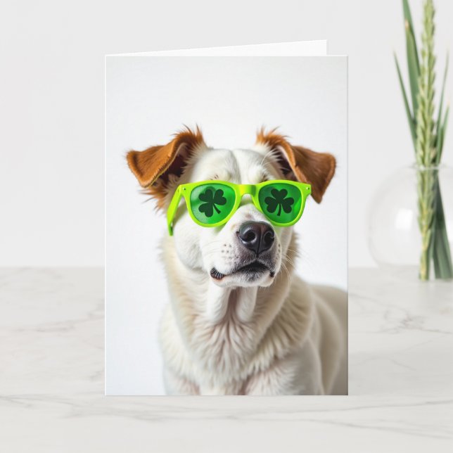 Shamrock Dog Fun Time Card (Front)