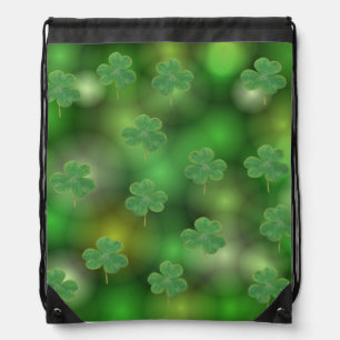 Shamrock Drawstring Bag