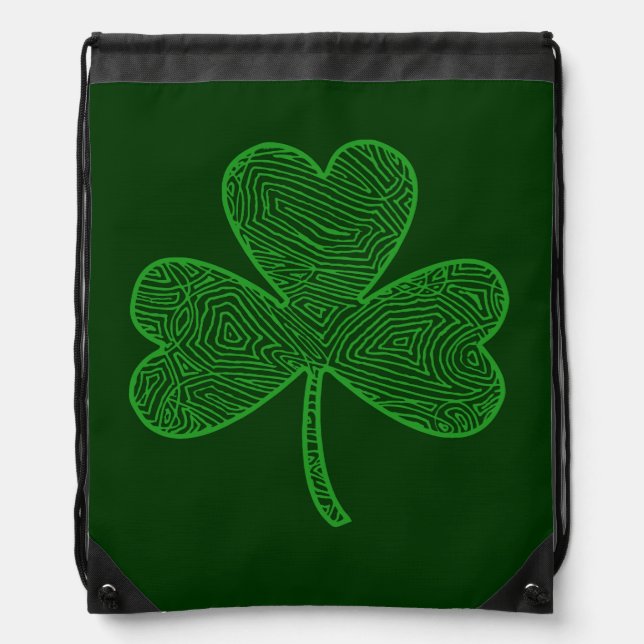 Shamrock Drawstring Bag (Front)