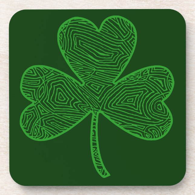 Shamrock Drink Coaster (Front)