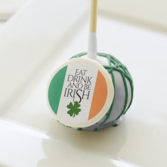 Shamrock Eat Drink and Be Irish Flag
