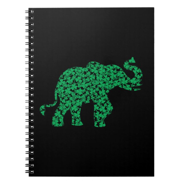 Shamrock Elephants Notebook (Front)