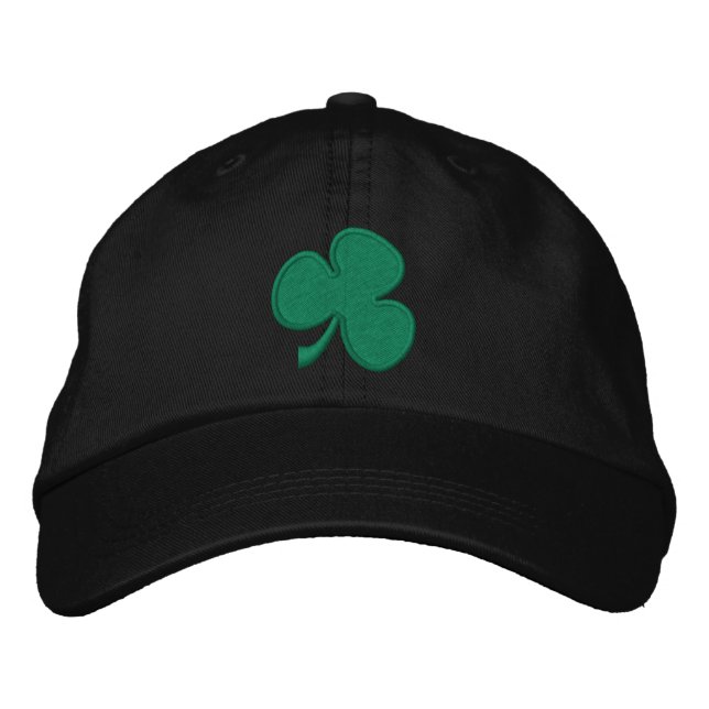 Shamrock Embroidered Baseball Cap (Front)