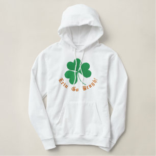 Shamrock Embroidered Hoodie Template