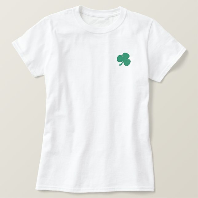 Shamrock Embroidered Shirt (Design Front)
