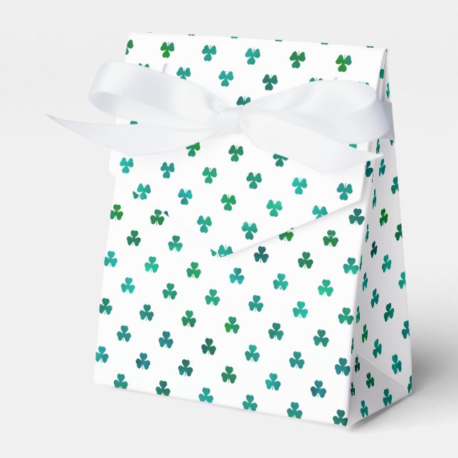Shamrock Emerald Green - Micro Favor Boxes (Front Side)