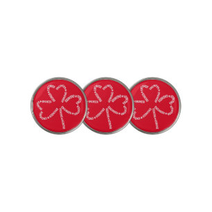 Shamrock Engineer Text Golf Ball Marker