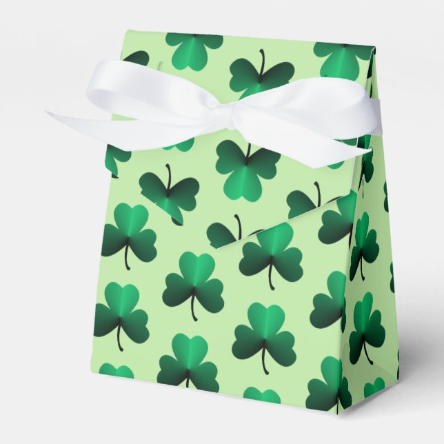 Shamrock Favor Boxes (Front Side)