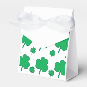 Shamrock Favor Boxes by totallypainted at Zazzle