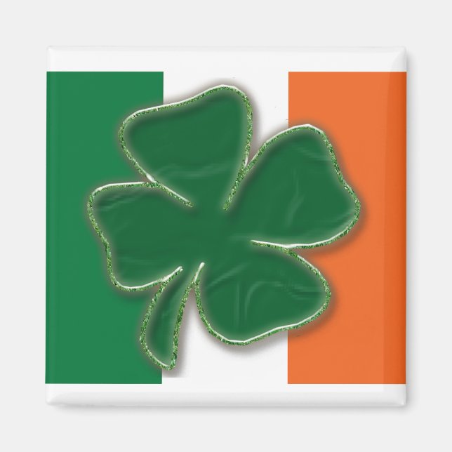 Shamrock Flag Magnet (Front)