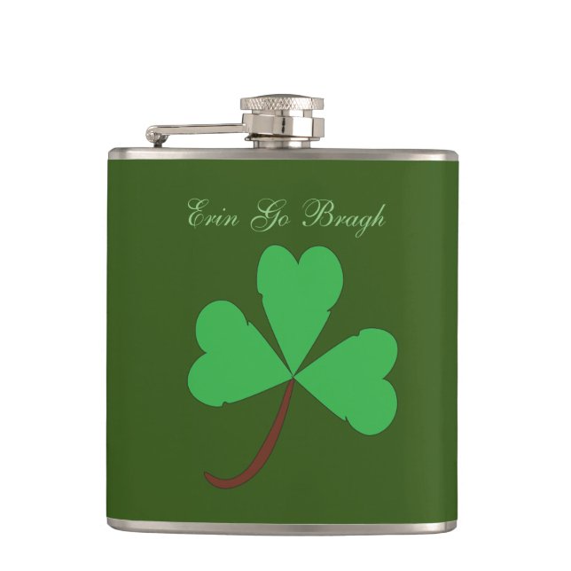 Shamrock Flask (Front)