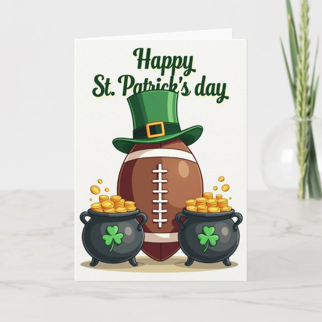 Shamrock Football Art Card (Front)