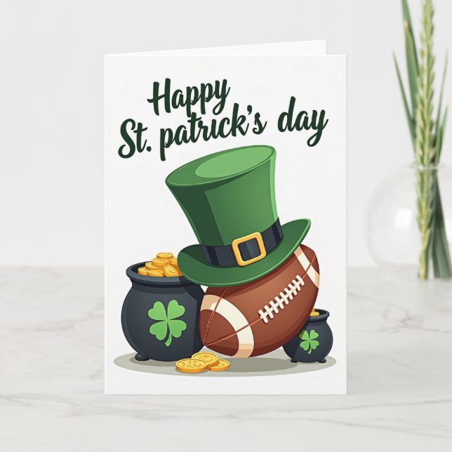 Shamrock Footballs Pattern Card (Front)