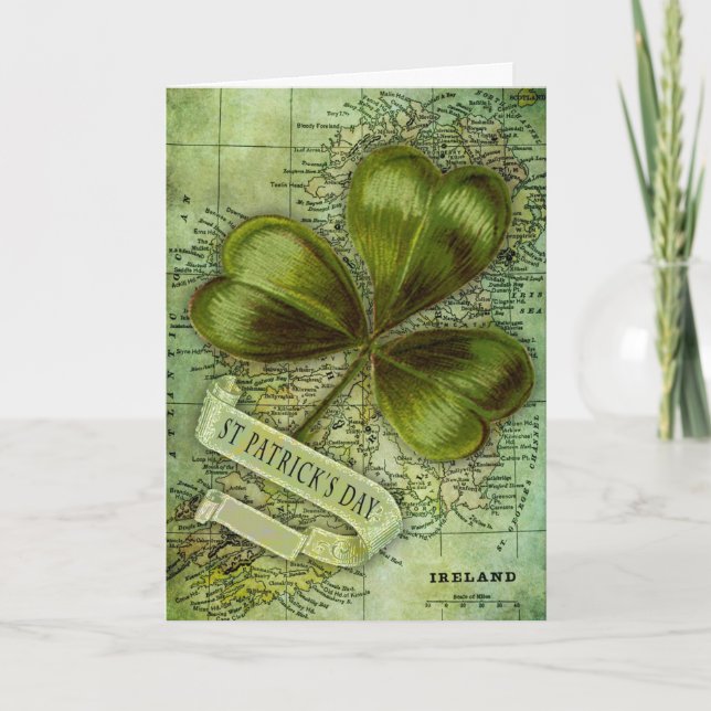 Shamrock for Ireland Card (Front)
