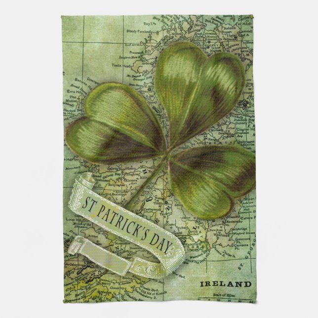 Shamrock for Ireland Towel (Vertical)
