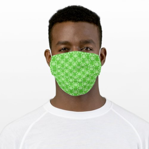 Shamrock, Four-Leaf Clover Cloth Face Mask