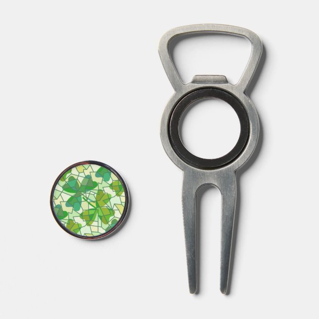 Shamrock Fragments Divot Tool (Front (Open))