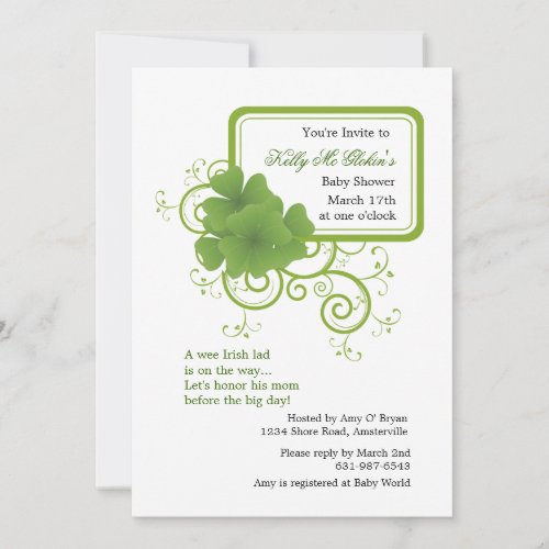 Shamrock Frame Invitation