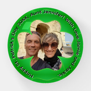 Shamrock Frame + Photo Paperweight