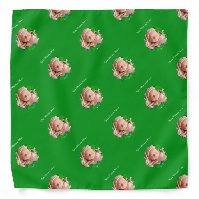 Shamrock Frame w/Photo Bandana (Front)