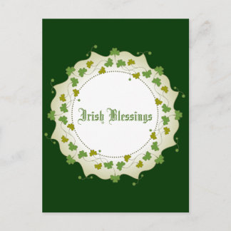 Shamrock Garland Postcard