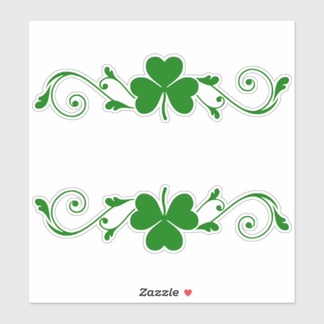 Shamrock Garlands Sticker (Sheet)