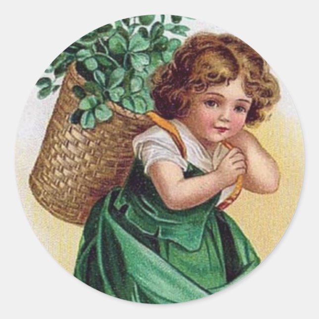 Shamrock Girl - Sticker (Front)