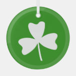 Shamrock Glass Ornament
