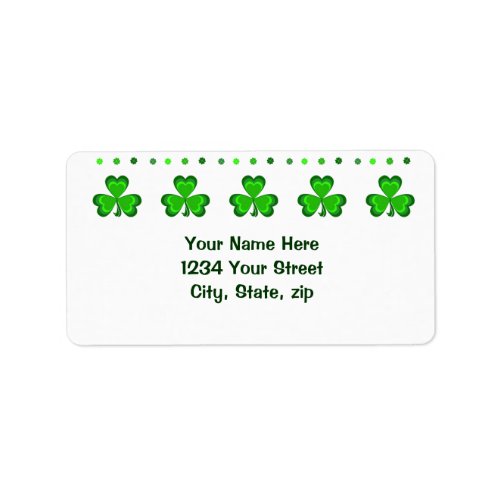 Shamrock Glory Label