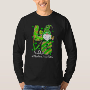 Shamrock Gnome Love Medical Assistant St Patricks T-Shirt