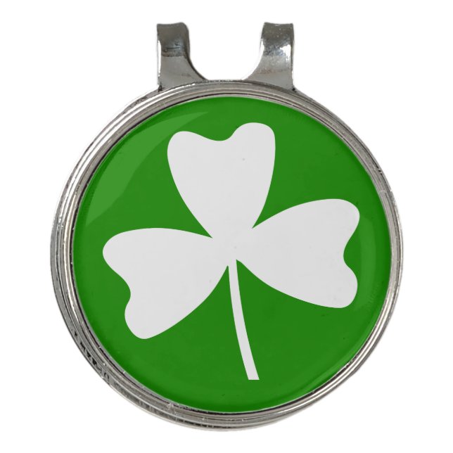 Shamrock Golf Hat Clip (Front)