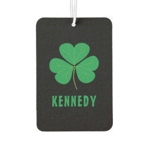 Shamrock Green Clover Ireland Celtic Irish Name Air Freshener