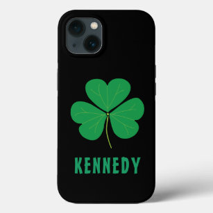 Shamrock Green Clover Ireland Celtic Irish Name iPhone 13 Case