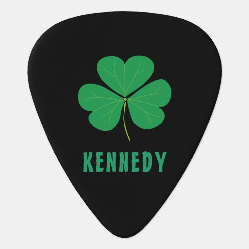 Shamrock Green Clover Ireland Celtic Irish Name Guitar Pick