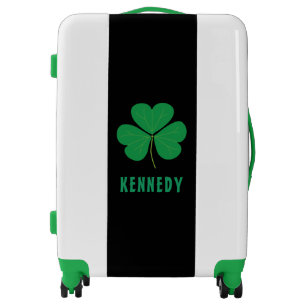Shamrock Green Clover Ireland Celtic Irish Name Luggage