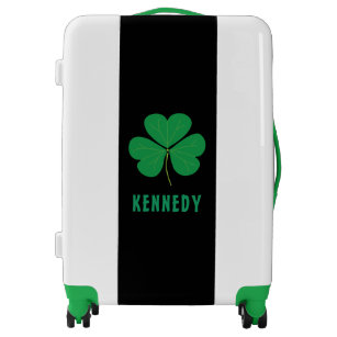 Shamrock Green Clover Ireland Celtic Irish Name Luggage