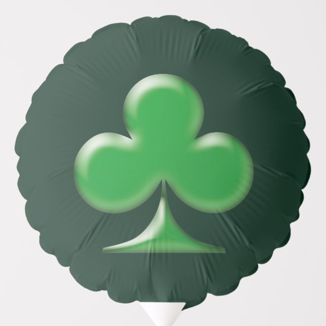 Shamrock Green Irish Clover St. Patrick's Day  Balloon (Front)