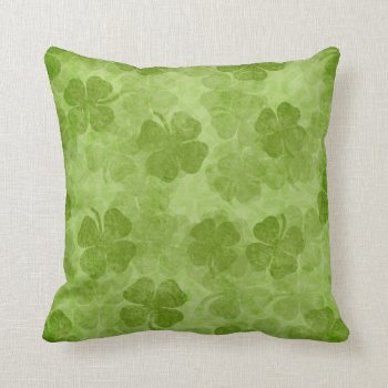 Shamrock Green Irish Pillow