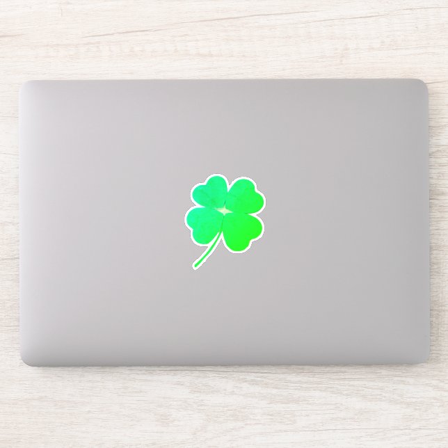 Shamrock Green Irish St. Patricks Day 4Sean Sticker (Computer)