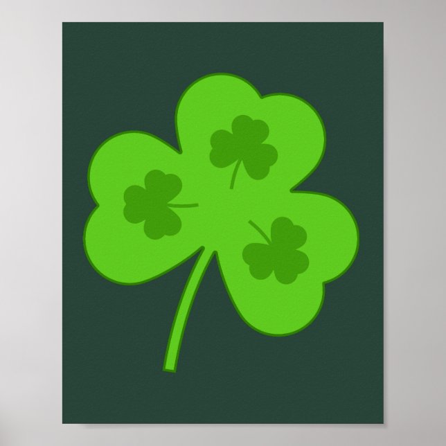 SHAMROCK GREEN LEAF ST PATRICK'S DAY  POSTER (Front)