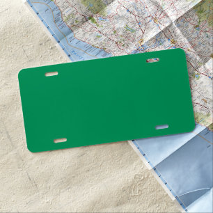 Shamrock Green License Plate