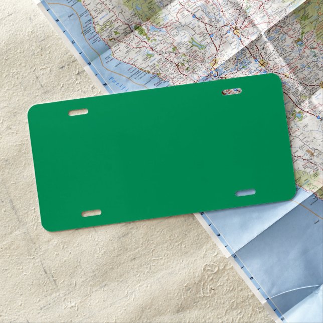 Shamrock Green License Plate (In Situ)