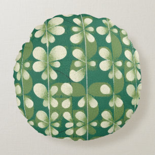 Shamrock Green Round Pillow