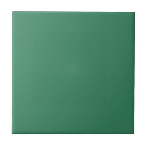 Shamrock Green Solid Color Print Ceramic Tile