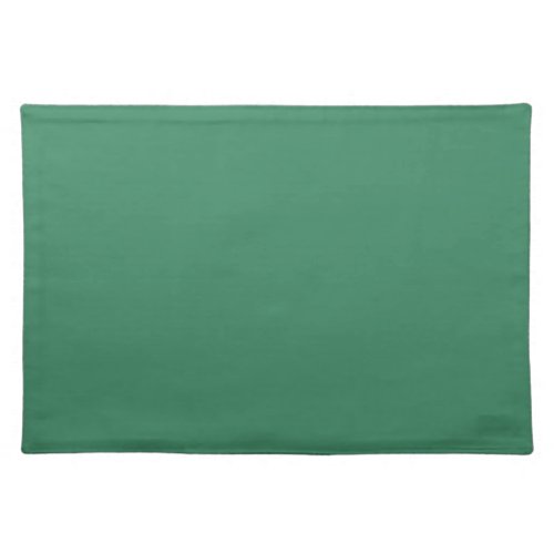 Shamrock Green Solid Color Print Cloth Placemat
