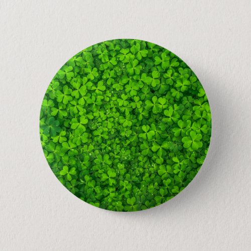 Shamrock green St Patricks Day Button