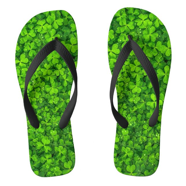 Shamrock green, St. Patrick's Day, Flip Flops (Footbed)