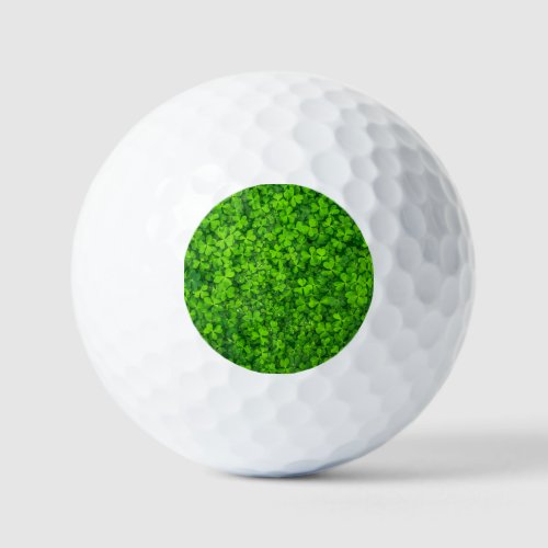 Shamrock green St Patricks Day Golf Balls